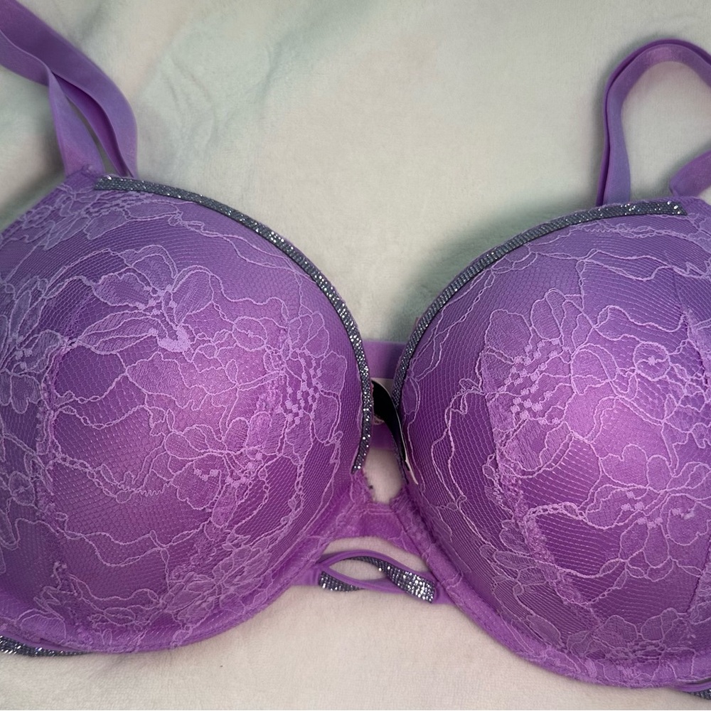 Purple Lace Underwire Bra Victoria secret